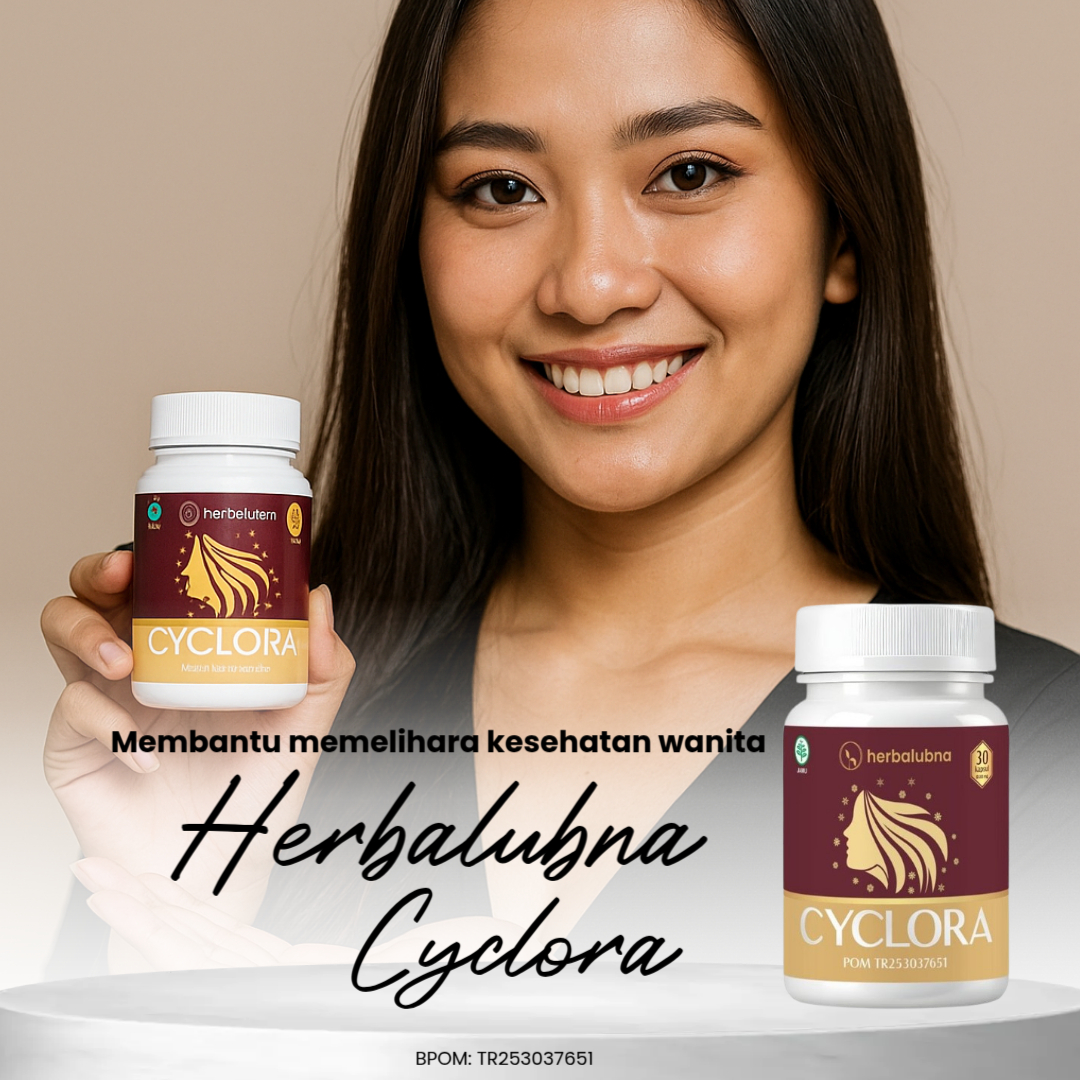 Cyclora-Obat-Herbal-Haid-Lancar Herbalubna Cyclora - Obat Pelancar Haid & Telat Datang Bulan