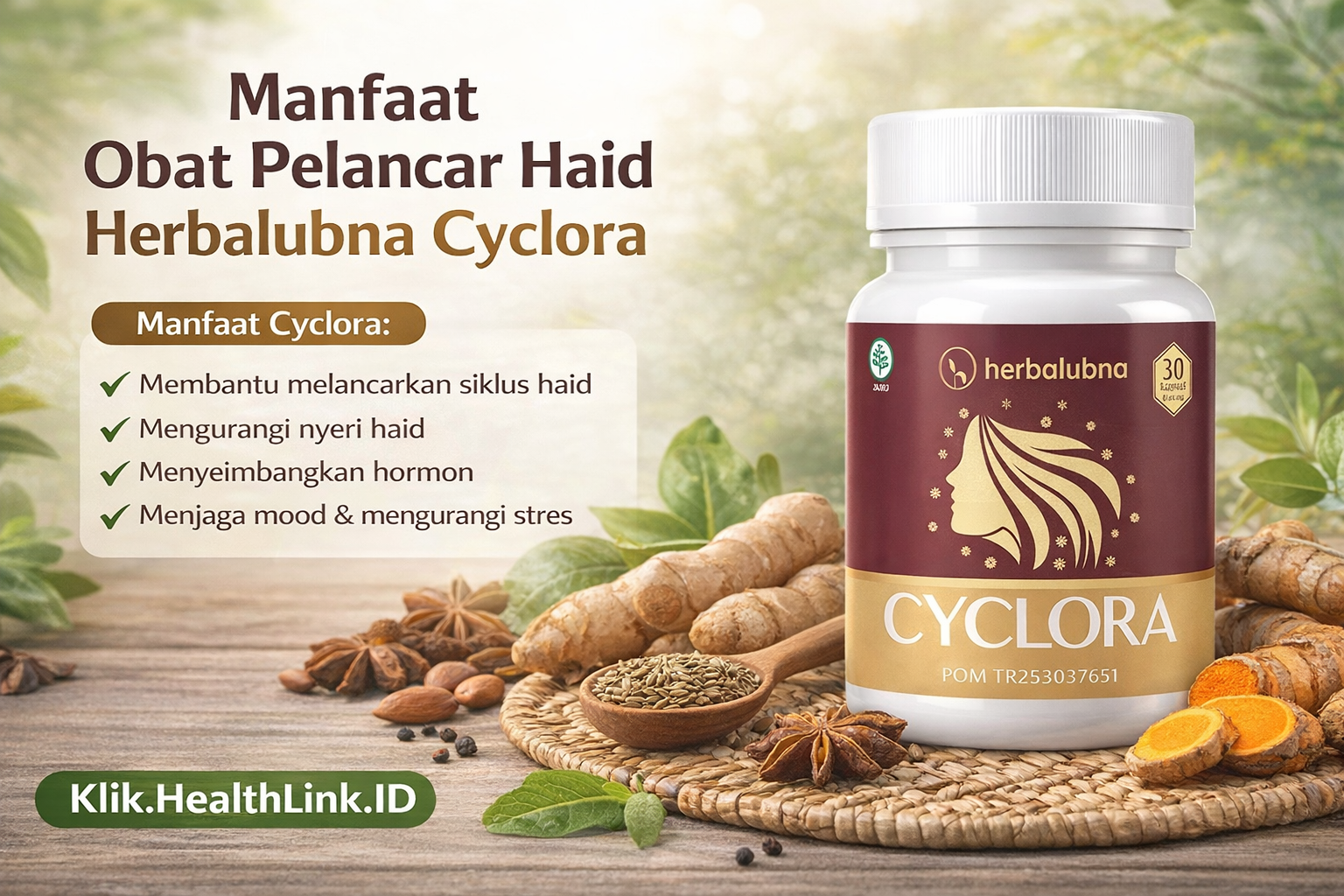 Manfaat Obat Pelancar Haid Herbalubna Cyclora