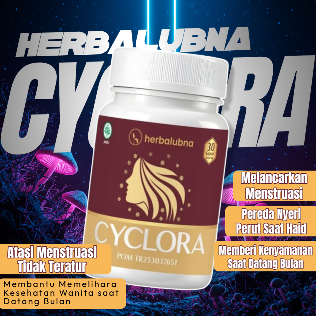 Obat-Herbal-Haid Herbalubna Cyclora - Obat Pelancar Haid & Telat Datang Bulan