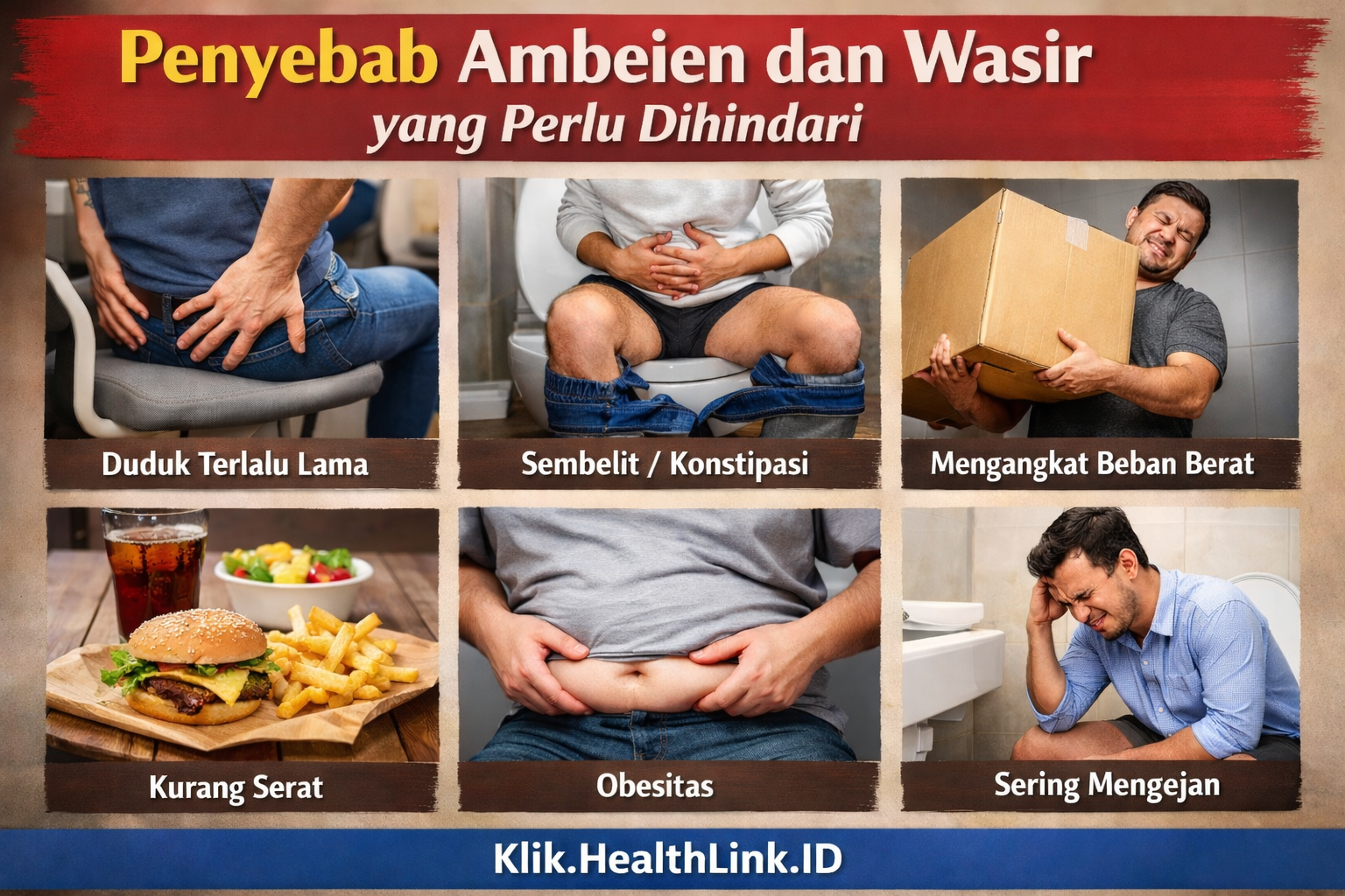 Penyebab Ambeien dan Wasir yang Perlu Dihindari